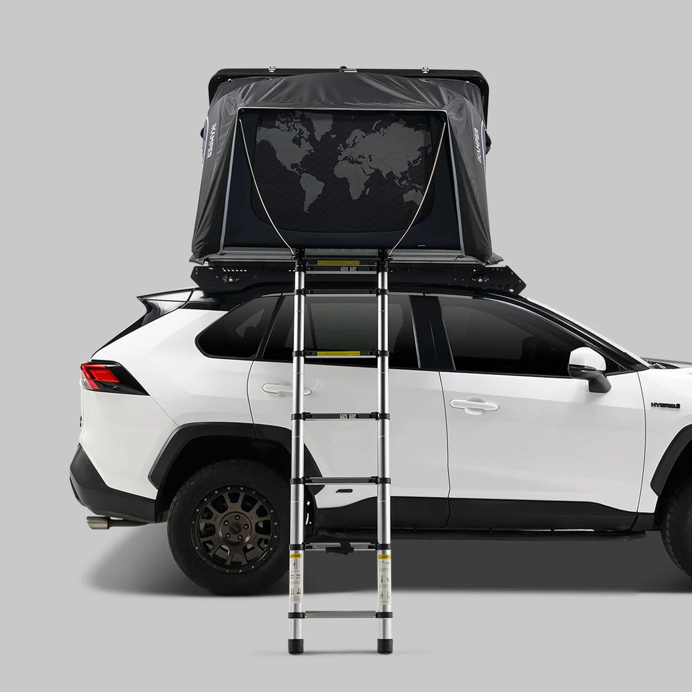 iKamper Skycamp 4.0 Trio abierta sobre un vehículo